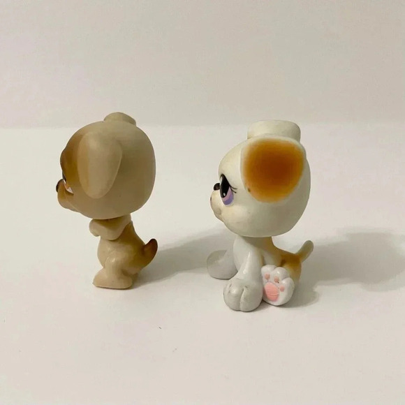 LPS Littlest Pet Shop Lot of 2 Dogs Jack  Russell Terrier Puppy Boxer - Picture 2 of 16